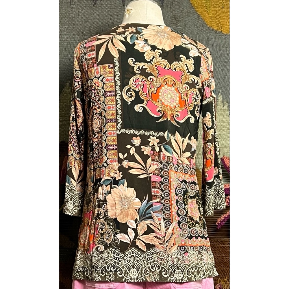 Johnny Was Flora Button Front Tunic S - Picture 11 of 15
